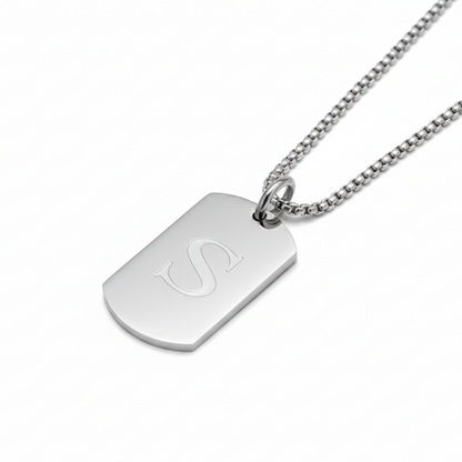 18mm x 28mm Stainless Steel Pendant Necklace