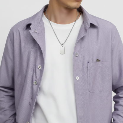 18mm x 28mm Stainless Steel Pendant Necklace