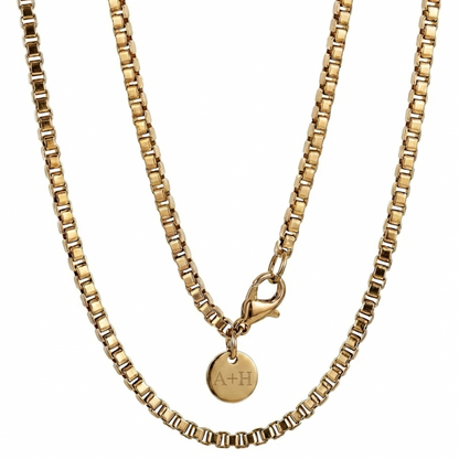 3mm Venetian Chain, Stainless Steel, Personalized