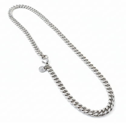 7mm Cuban Style Chain, Stainless Steel, Personalized