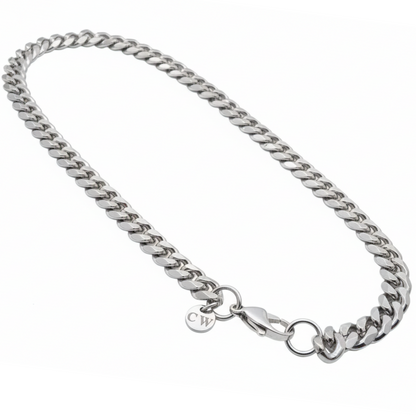 9mm Cuban Style Chain, Stainless Steel, Personalized