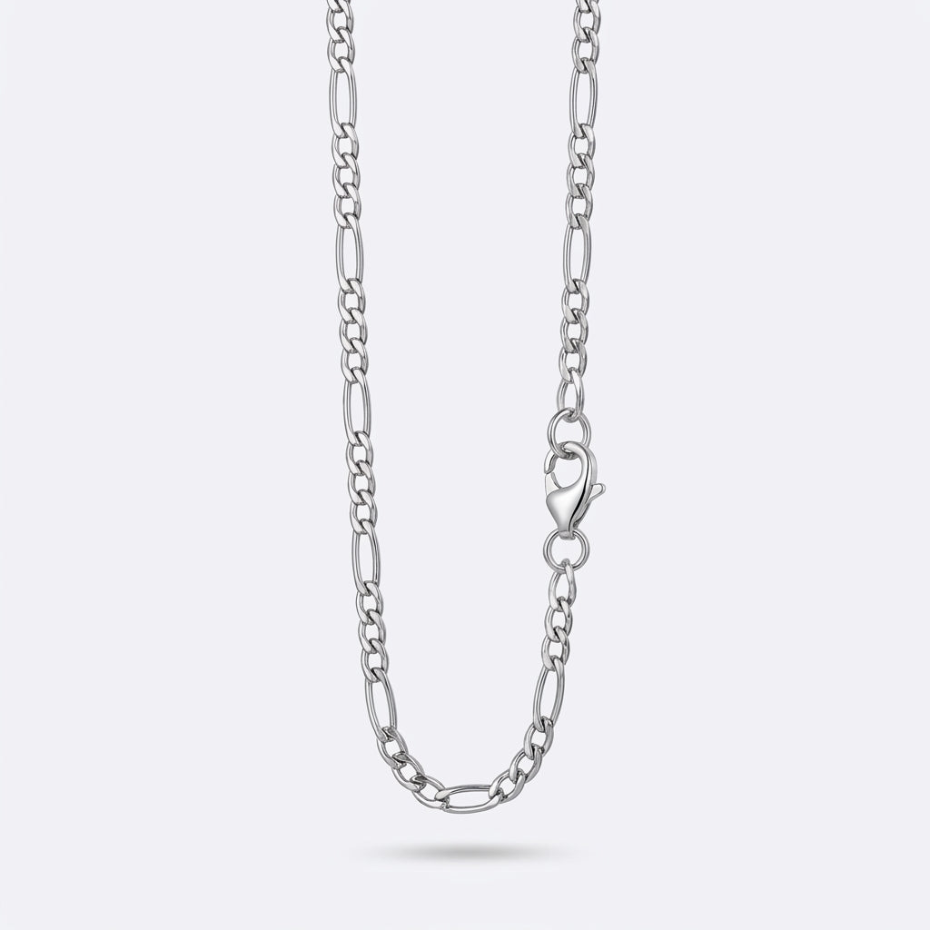 4.5mm Figaro Chain - Stainless Steel