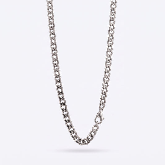 7mm Curb Chain - Stainless Steel