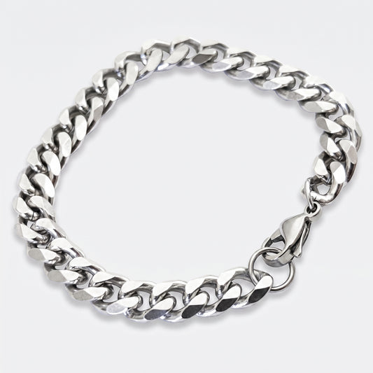 9mm Cuban Chain Bracelet - Stainless Steel