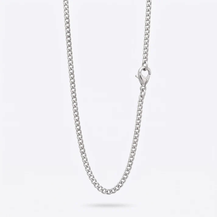 3mm Curb Chain - Stainless Steel