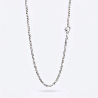 3mm Spiga Wheat Chain - Stainless Steel