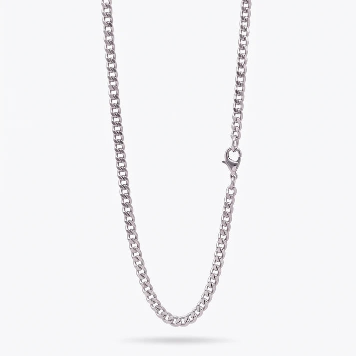 4mm Curb Chain - Stainless Steel
