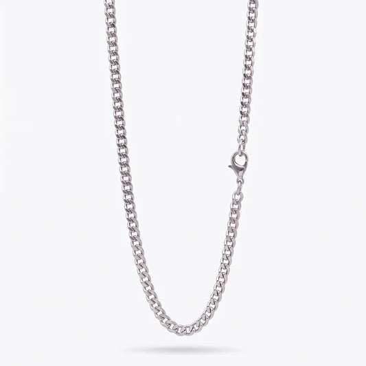 4mm Curb Chain - Stainless Steel