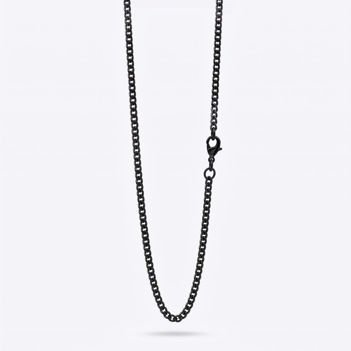 3mm Curb Chain - Stainless Steel - Black
