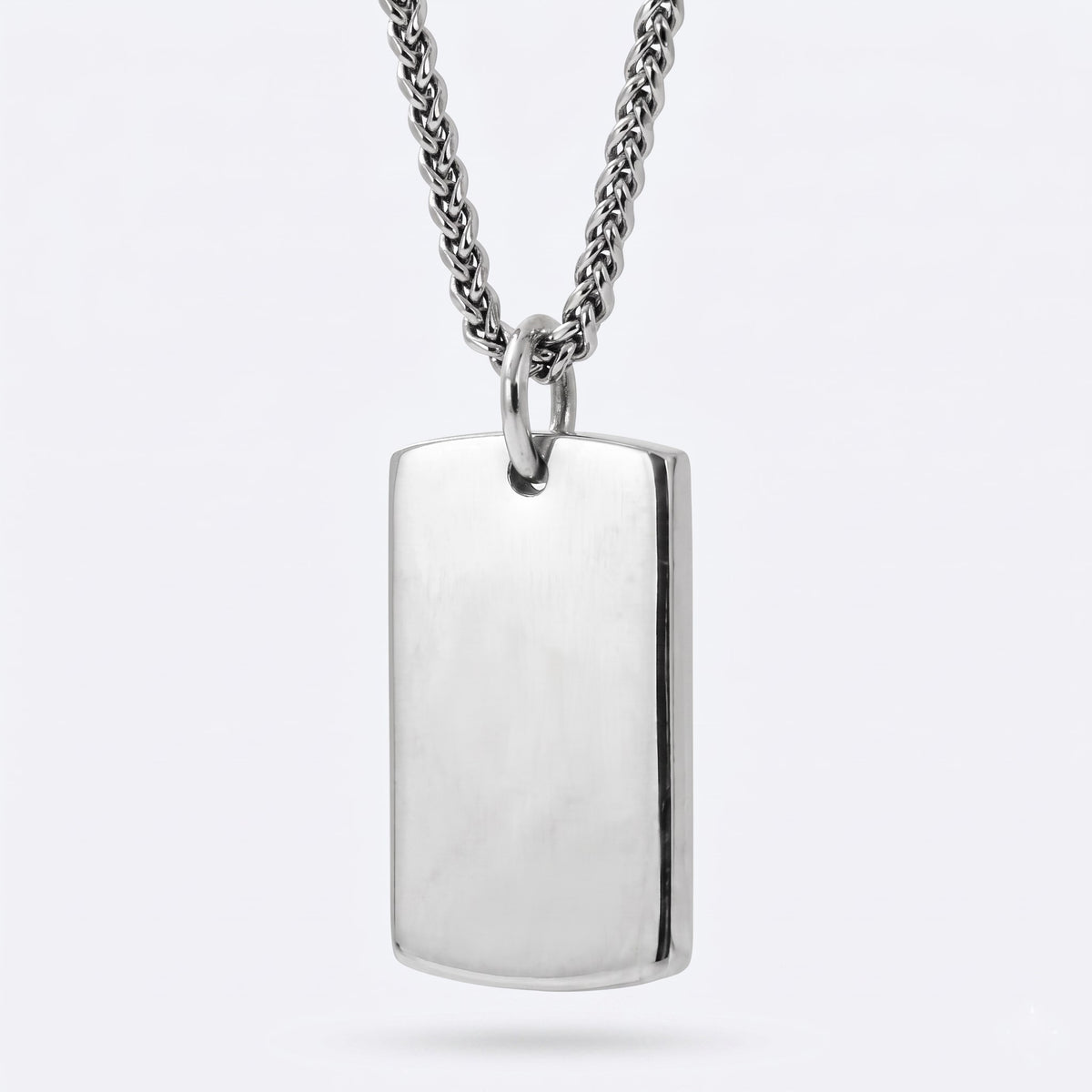 19mm x 30mm Stainless Steel Pendant, Personalized