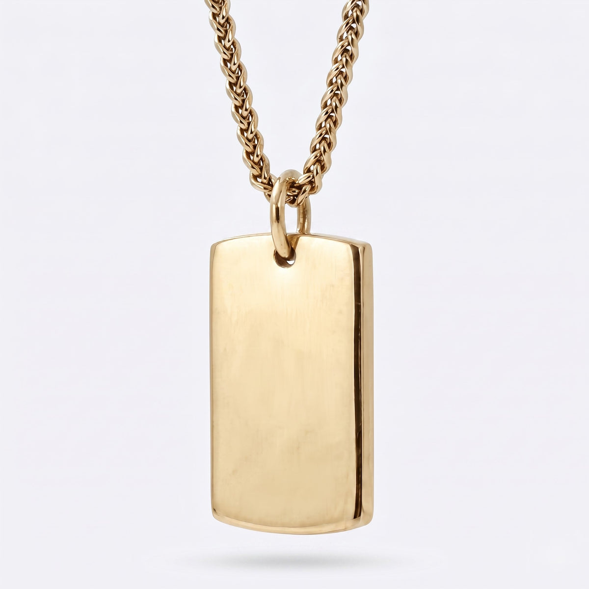 19mm x 30mm Stainless Steel Pendant Gold Edition