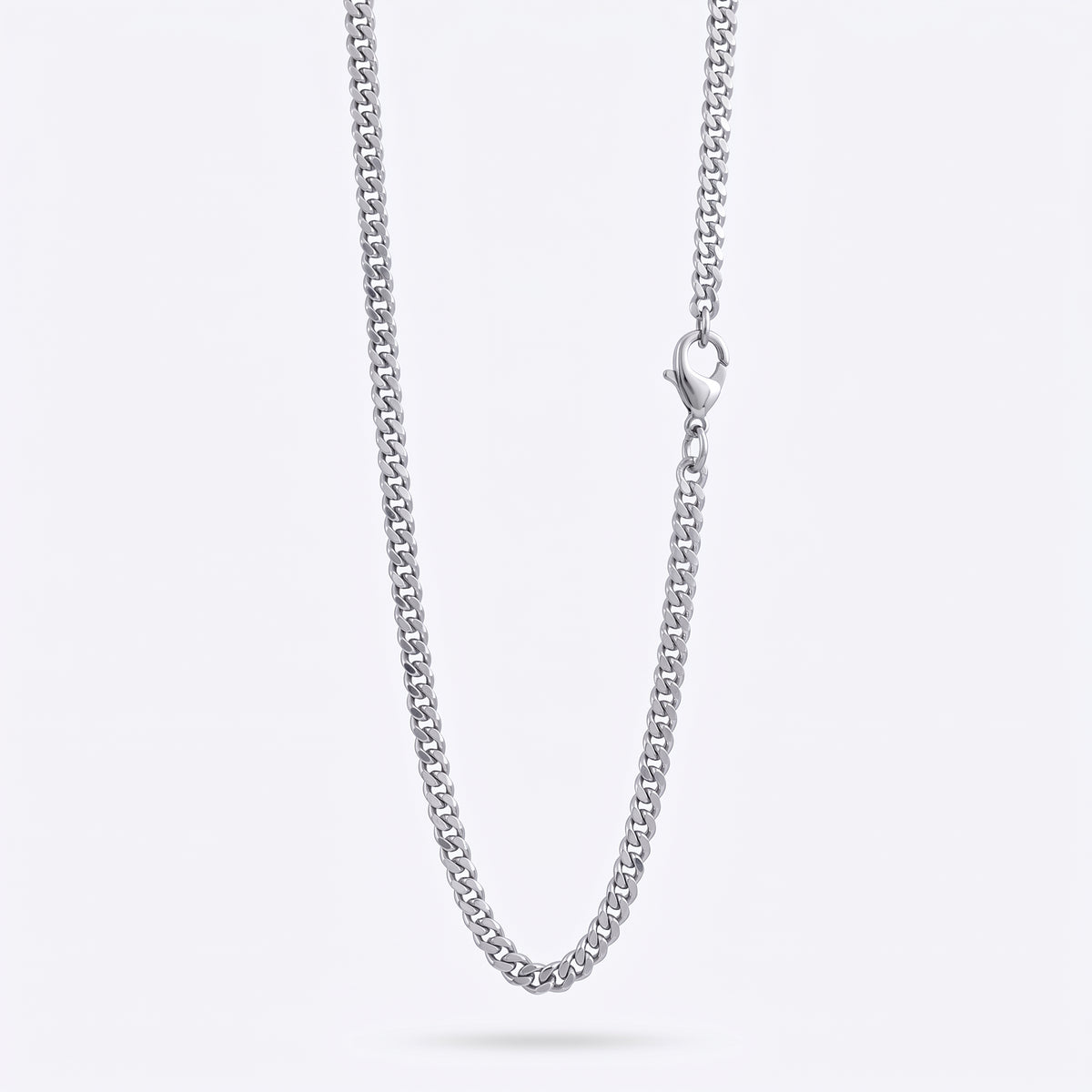 3.5mm Diamond Cut Curb Chain - Stainless Steel