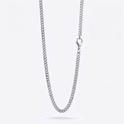 3.5mm Diamond Cut Curb Chain - Stainless Steel