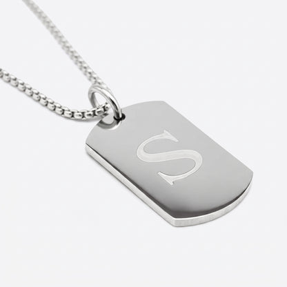 18mm x 28mm Stainless Steel Pendant Necklace