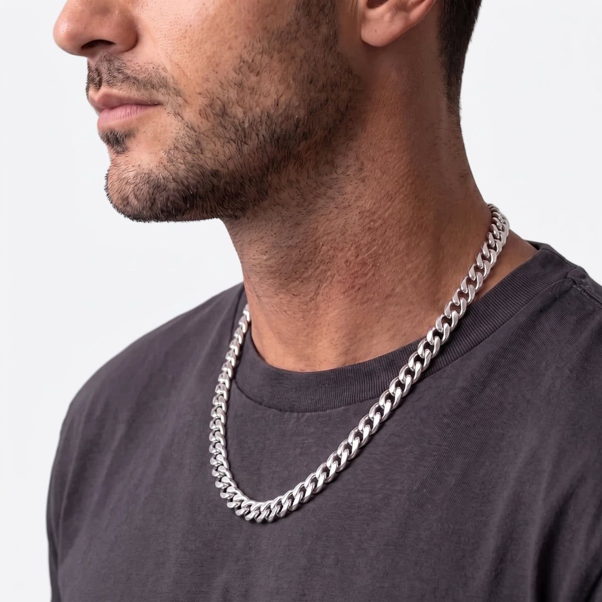 9mm Cuban Chain - Stainless Steel