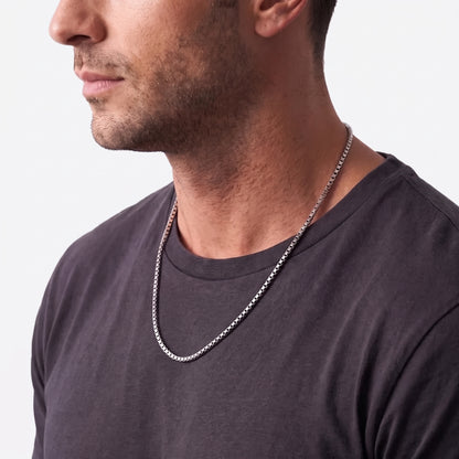 3mm Venetian Box Chain - Stainless Steel