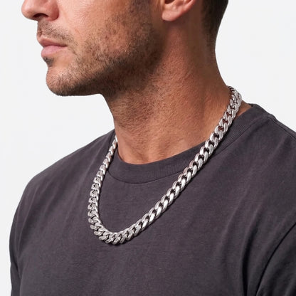 11mm Cuban Chain - Stainless Steel
