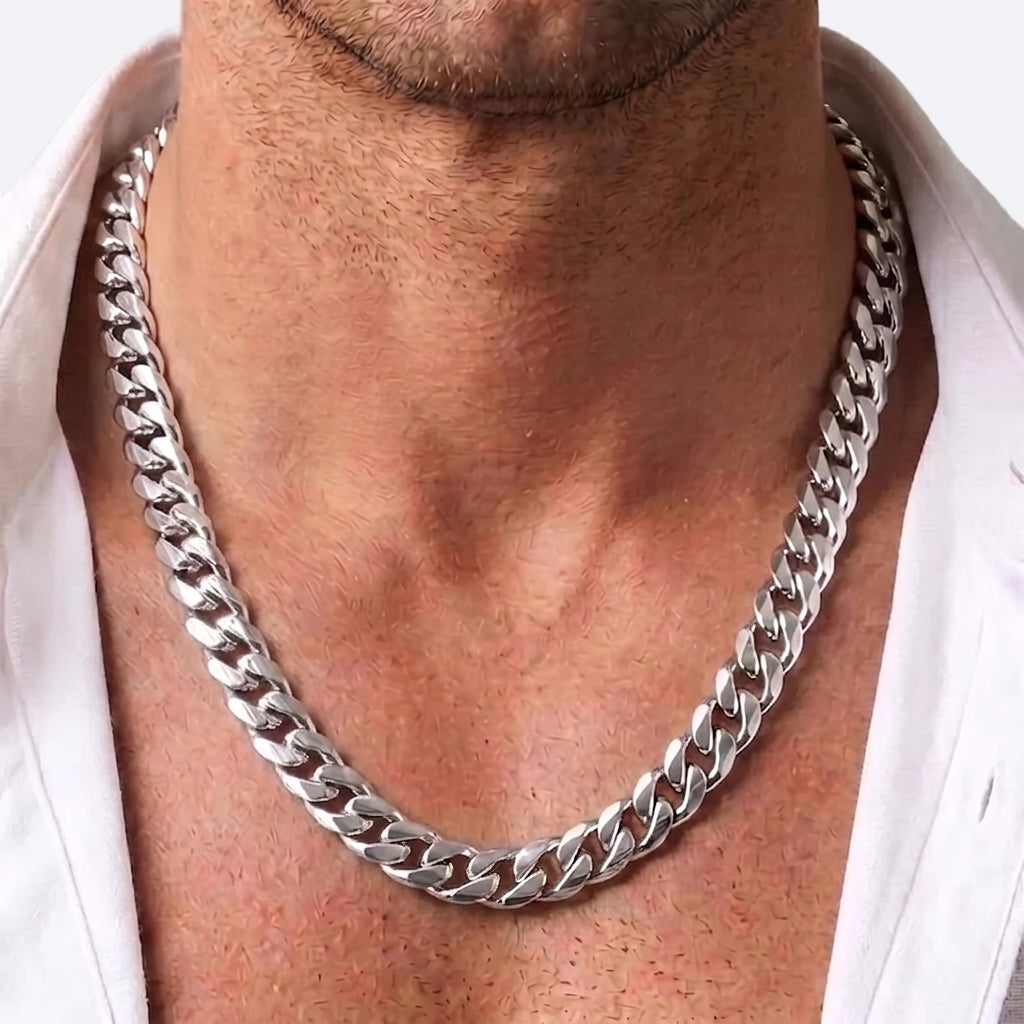 11mm Cuban Chain - Stainless Steel