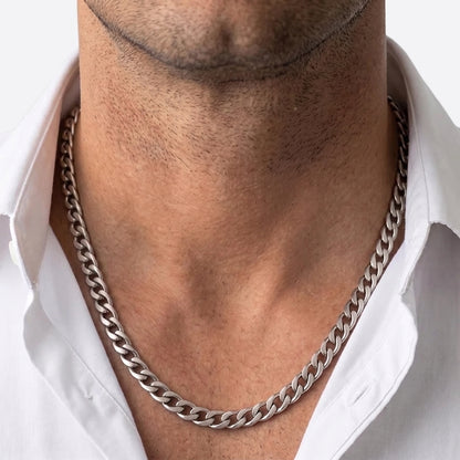 7mm Curb Chain - Stainless Steel