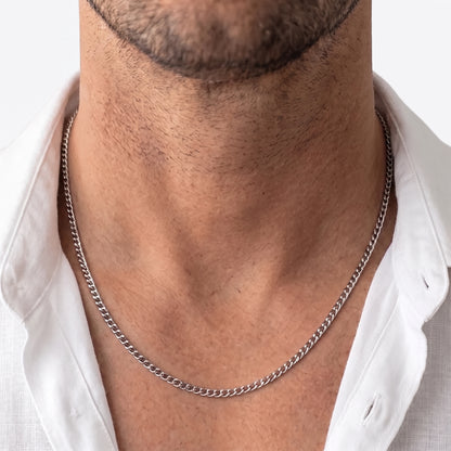 3mm Curb Chain - Stainless Steel