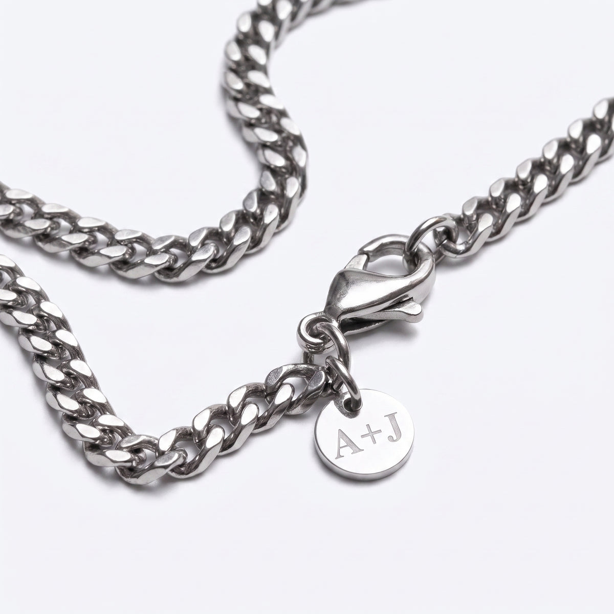 8mm Custom Tag & Aluminum Case - Stainless Steel