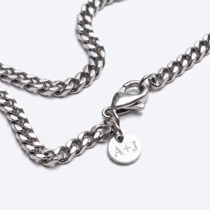 8mm Custom Tag & Aluminum Case - Stainless Steel