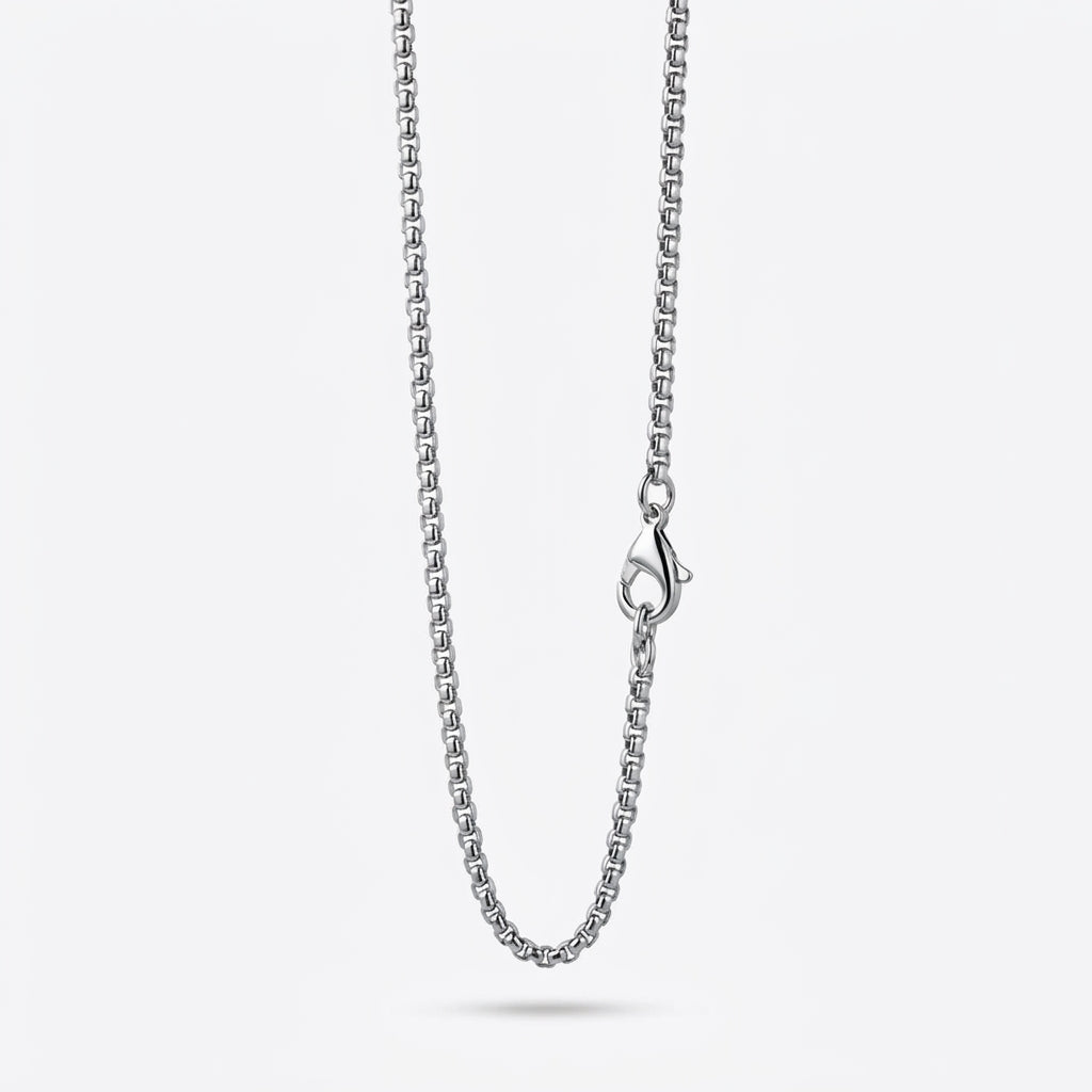 2mm Rounded Box Chain - Stainless Steel
