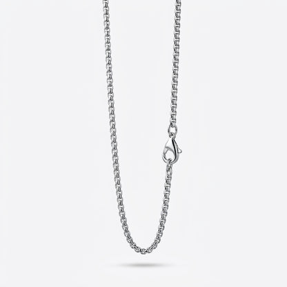 2mm Rounded Box Chain - Stainless Steel