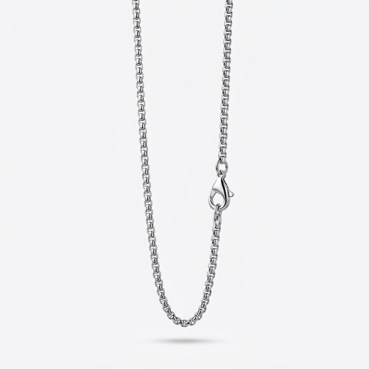 2mm Rounded Box Chain - Stainless Steel