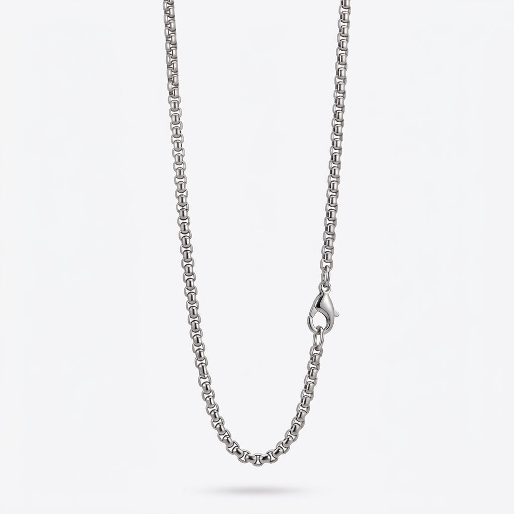 2.5mm Rounded Box Chain - Stainless Steel