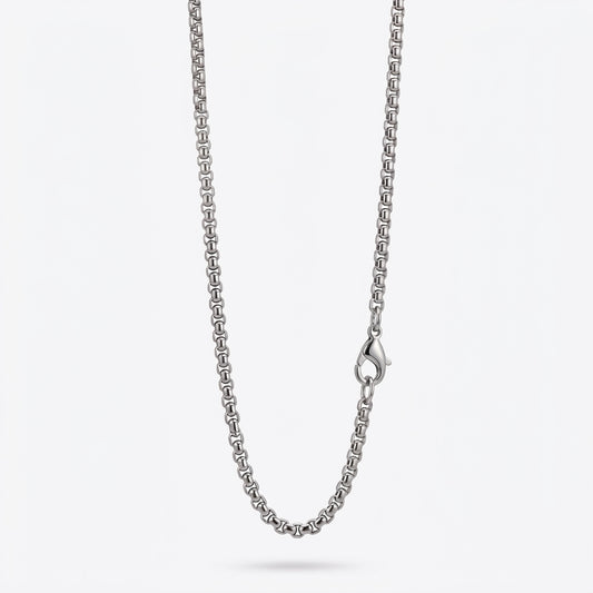 2.5mm Rounded Box Chain - Stainless Steel