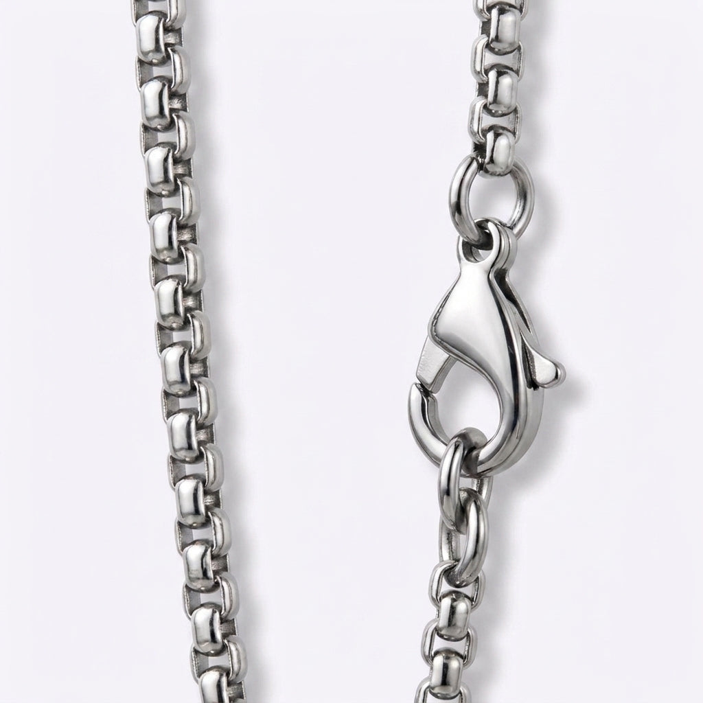 2.5mm Rounded Box Chain - Stainless Steel