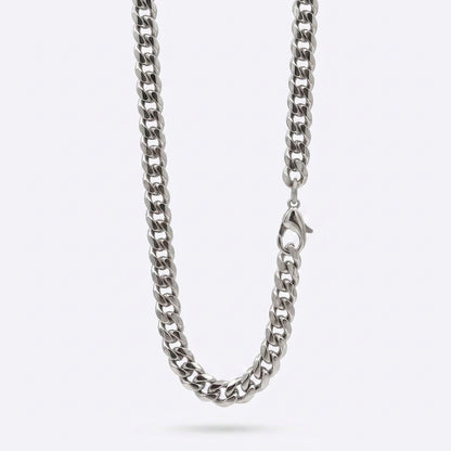 7mm Cuban Chain - Stainless Steel
