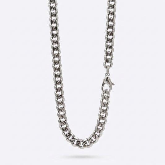 7mm Cuban Chain - Stainless Steel