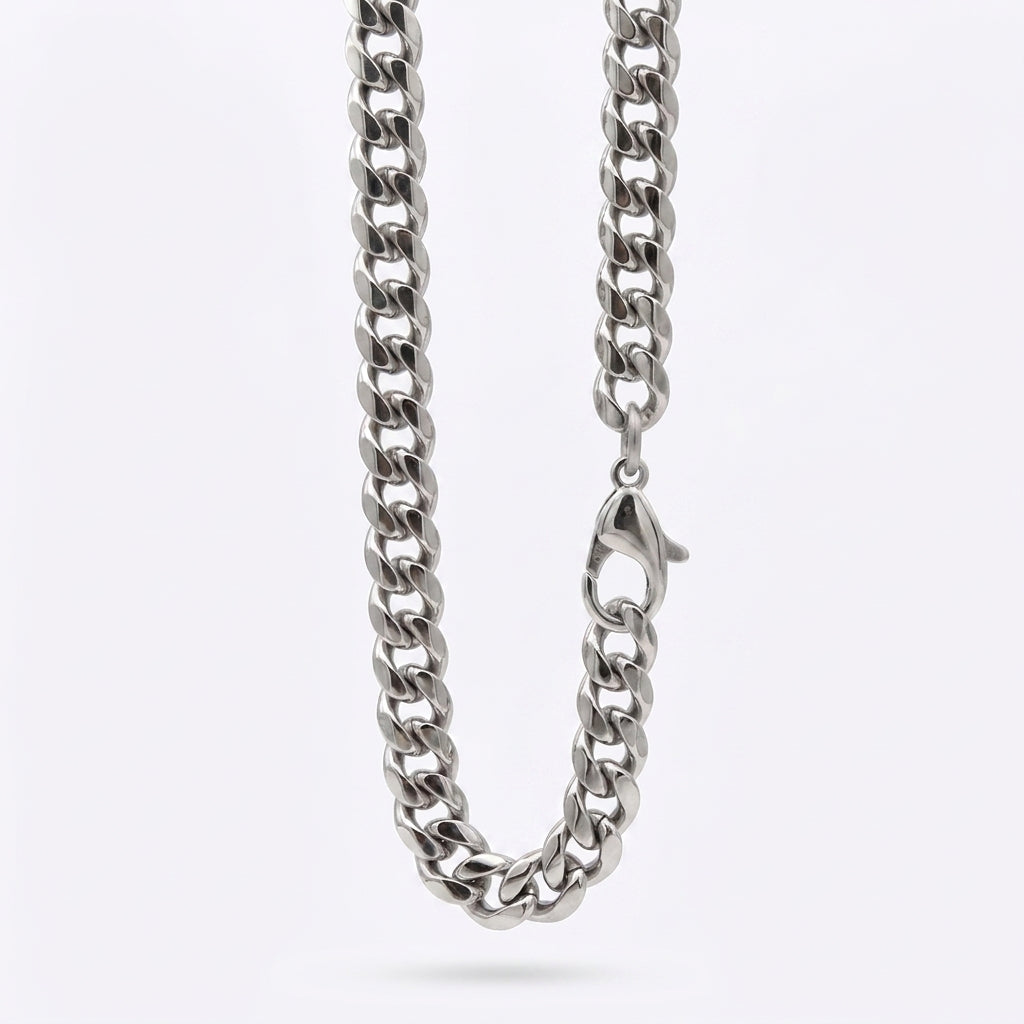 11mm Cuban Chain - Stainless Steel