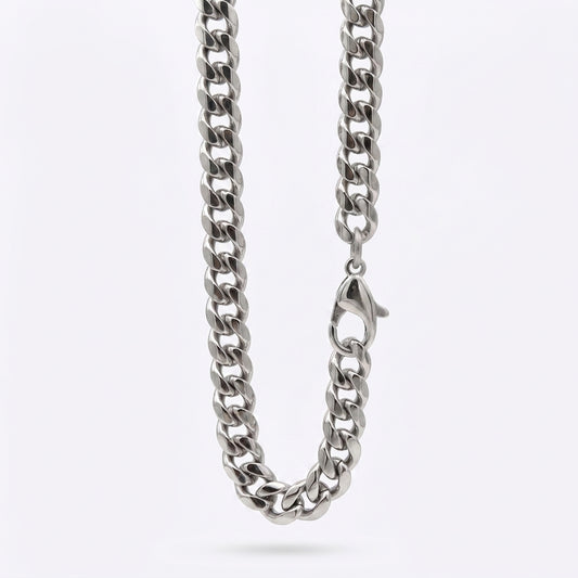 11mm Cuban Chain - Stainless Steel
