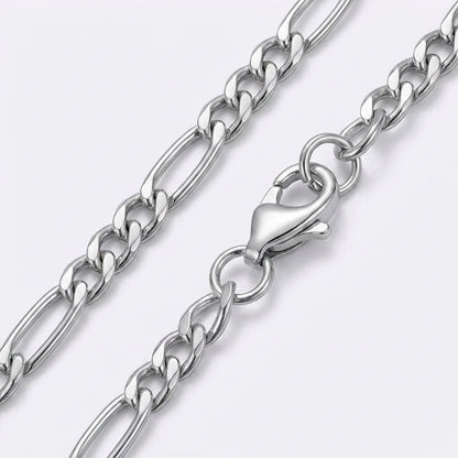 3mm Figaro Chain - Stainless Steel