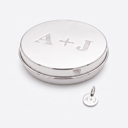 8mm Custom Tag & Aluminum Case - Stainless Steel