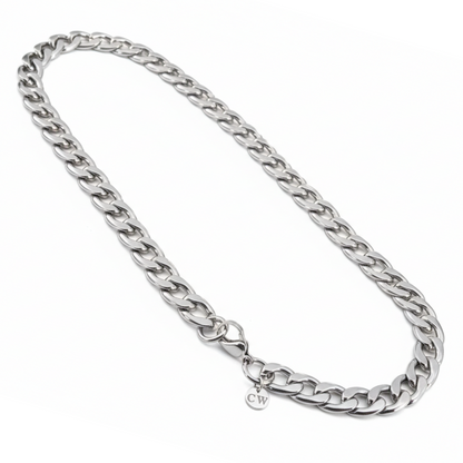 10mm Curb Style Chain, Stainless Steel, Personlized