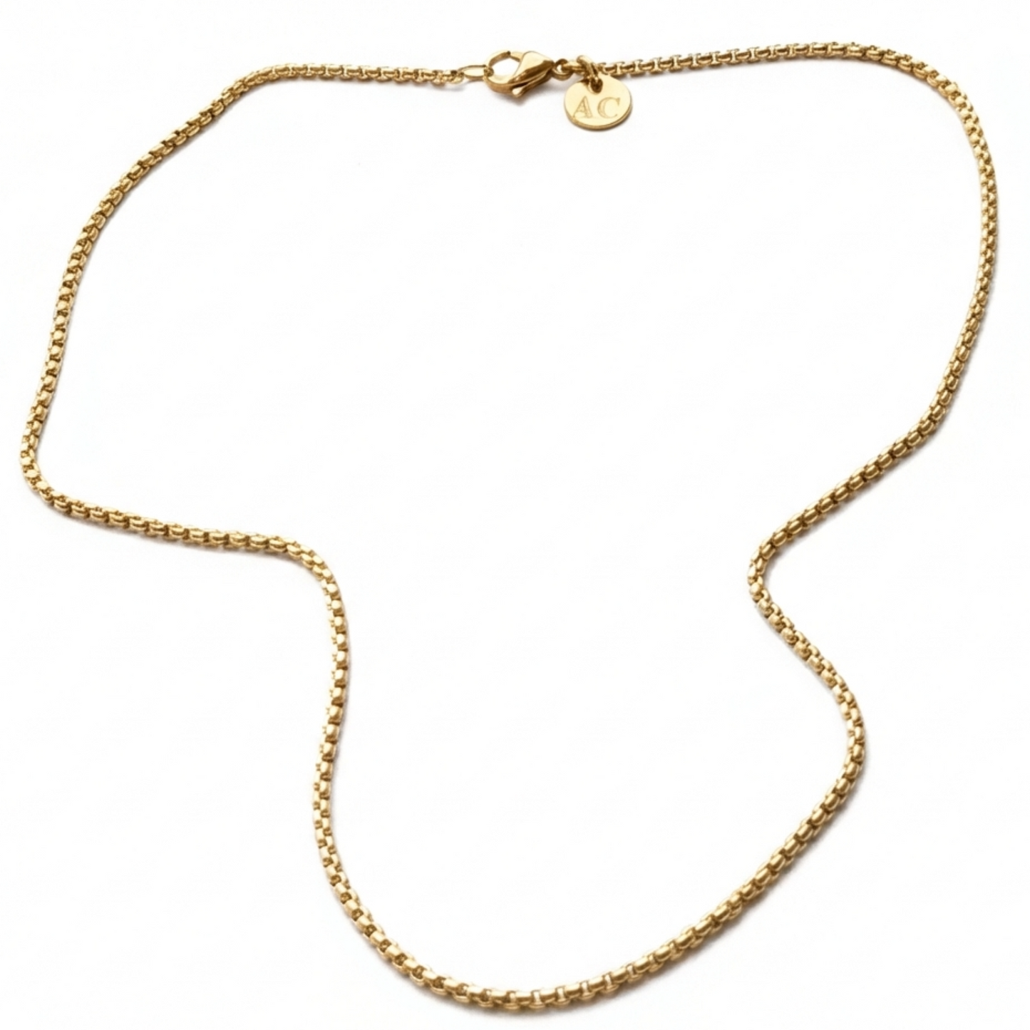2mm Box Style Chain, Stainless Steel