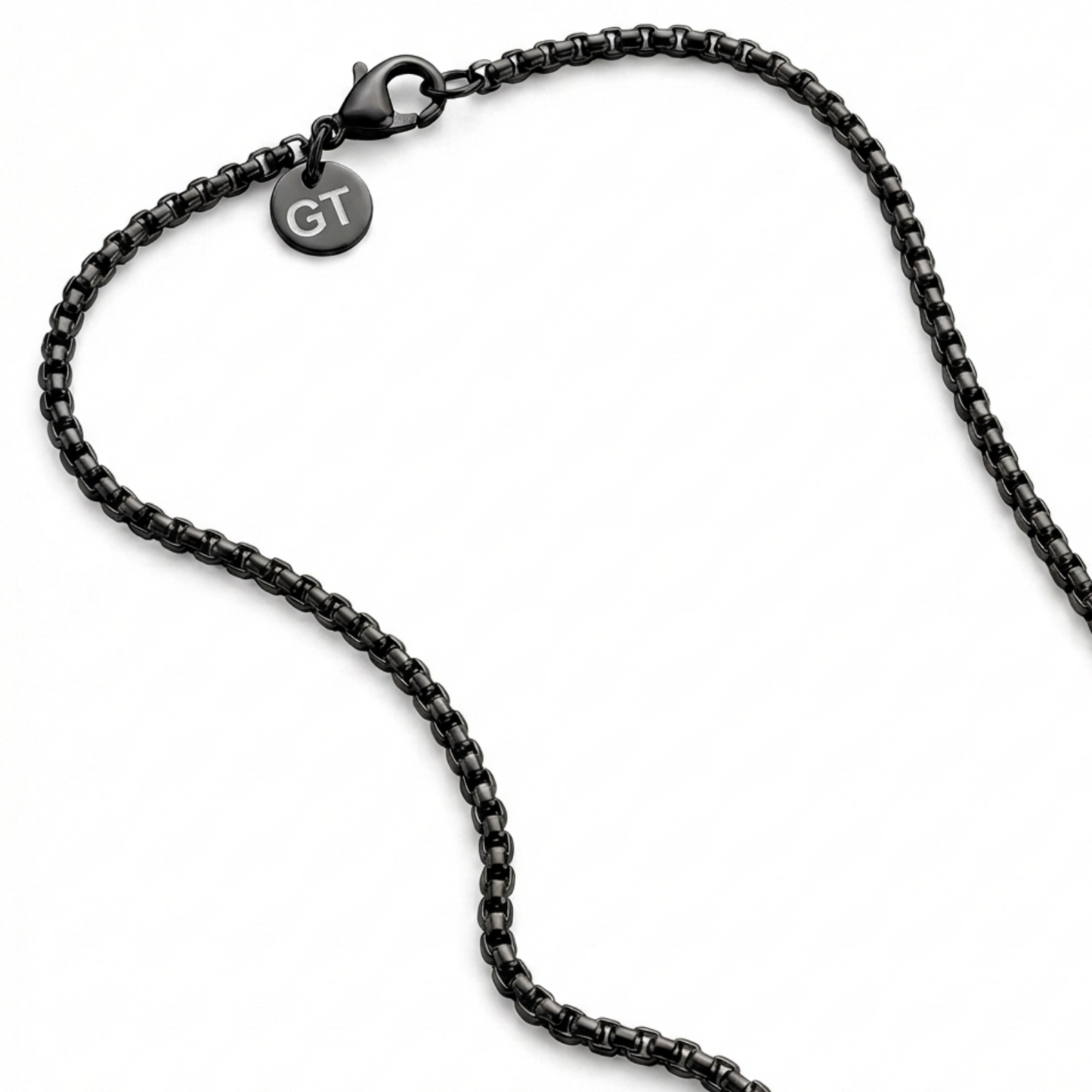 2.5mm Box Style Chain, Stainless Steel, Personalized