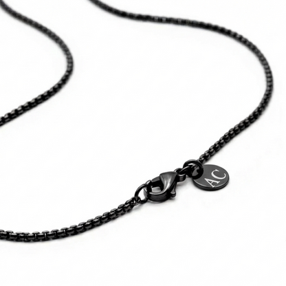 2mm Box Style Chain, Stainless Steel, Personalized