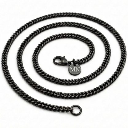 3.5mm Diamond Cut Curb Chain, Stainless Steel