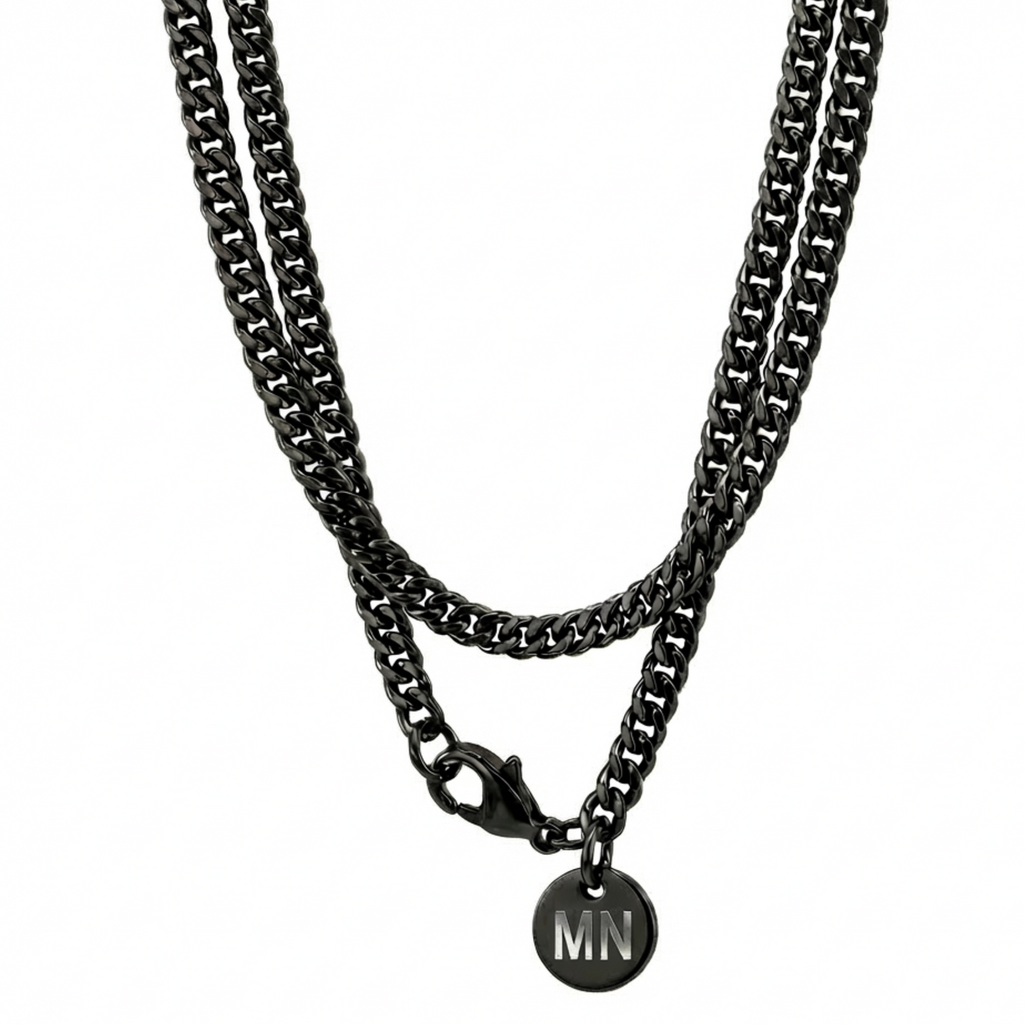 3.5mm Diamond Cut Curb Chain, Stainless Steel