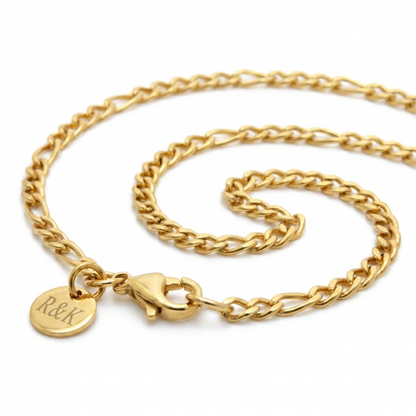3mm Figaro Style Chain, Stainless Steel