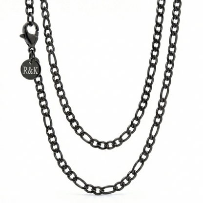 3mm Figaro Style Chain, Stainless Steel