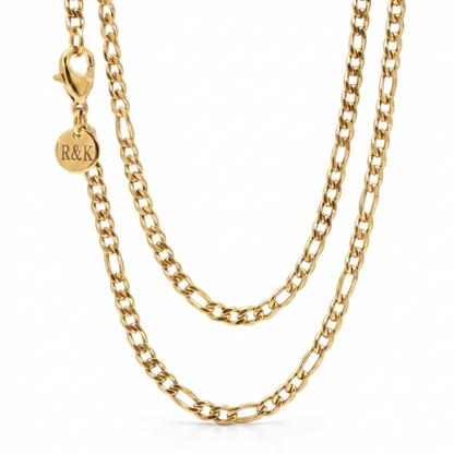 3mm Figaro Style Chain, Stainless Steel