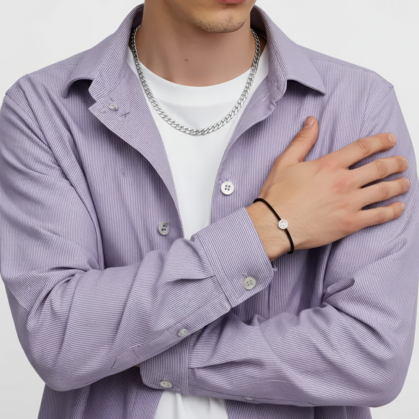 5mm Cuban Style Chain, Stainless Steel, Personalized
