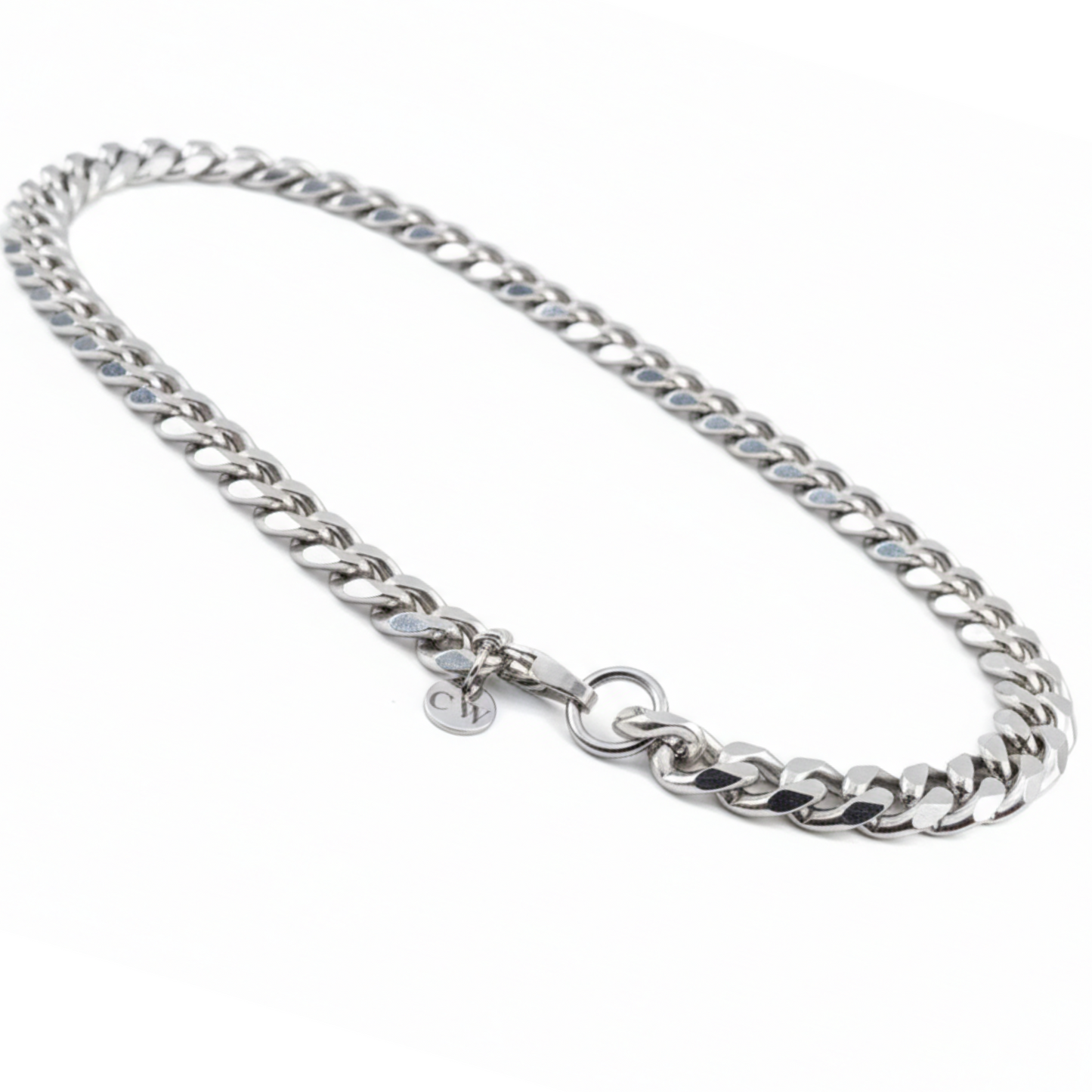 11mm Cuban Style Chain, Stainless Steel, Personalized