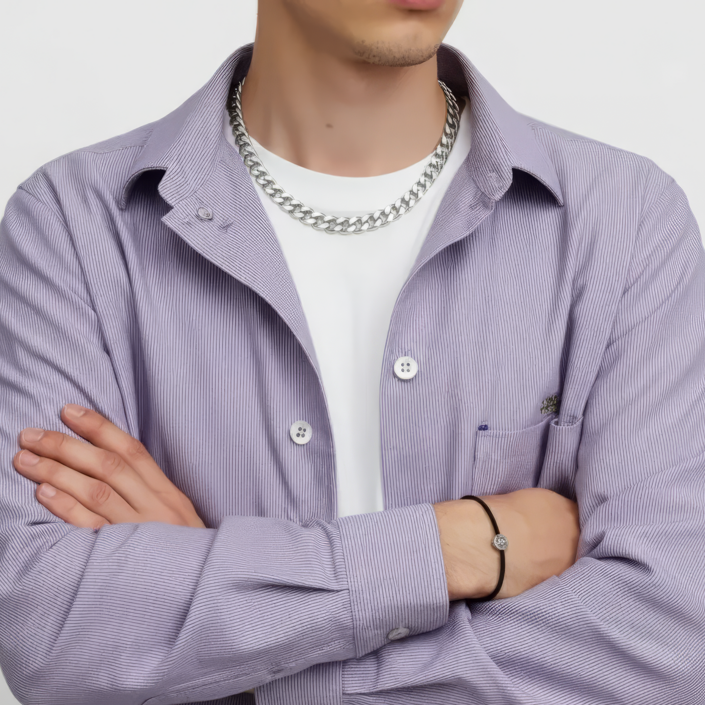 11mm Cuban Style Chain, Stainless Steel, Personalized